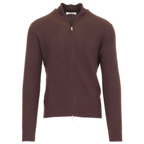 GRAN SASSO Cardigan Struktur Espresso 