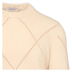 GAN SASSO Strik Harlekin Creme