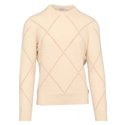 GAN SASSO Strik Harlekin Creme