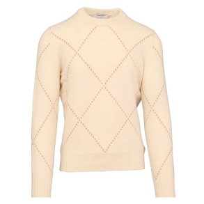 GAN SASSO Strik Harlekin Creme