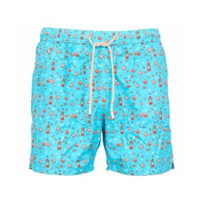 MC2 SAINT BARTH Badeshorts Aperol Turkis