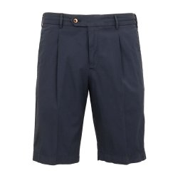 PT TORINO Shorts Bermuda Seersucker Navy