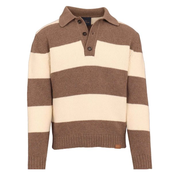 PAUL &amp; SHARK Rugger Brun | Hvid