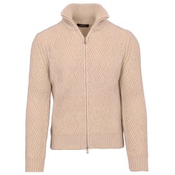 GRAN SASSO Cardigan Vaffel Creme