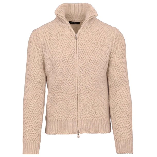 GRAN SASSO Cardigan Vaffel Creme