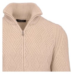 GRAN SASSO Cardigan Vaffel Creme