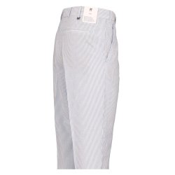 PT TORINO Chinos Seersucker Stribet Hvid | Bl