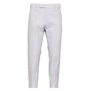 PT TORINO Chinos Seersucker Stribet Hvid | Bl