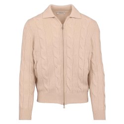 GRAN SASSO Cardigan Kabel Creme