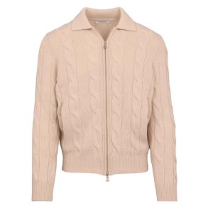 GRAN SASSO Cardigan Kabel Creme