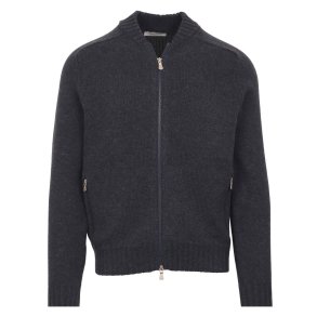 GRAN SASSO Cardigan Super Geelong M�rkebl�
