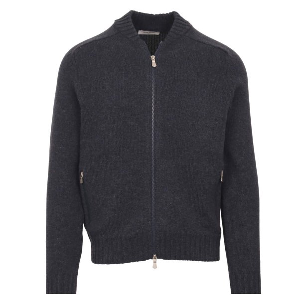 GRAN SASSO Cardigan Super Geelong M�rkebl�