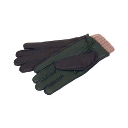 MAZZOLENI Handsker Hjorteskind Navy | Gr�n