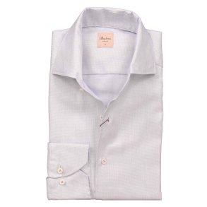 STENSTRM'S Skjorte Slim One Piece Collar Struktur Lysebl