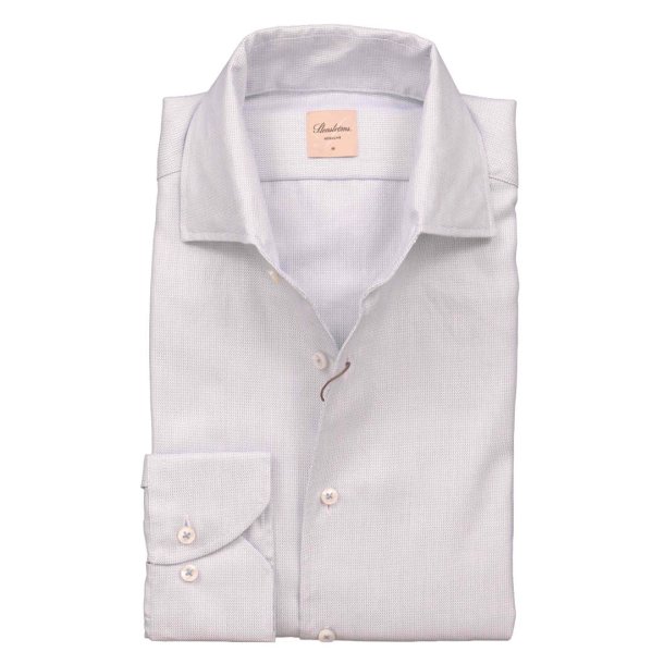 STENSTRM'S Skjorte Regular One Piece Collar Struktur Lysebl