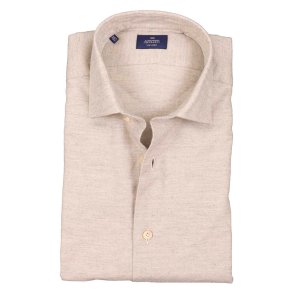 ALESSANDRO GHERARDI Skjorte Flannel Sildeben Lys Gr