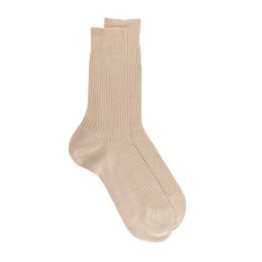 DOR DOR Strmper Rib Bomuld Beige