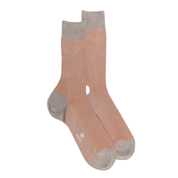 DOR DOR Strmper Shadow Bomuld Brun | Orange