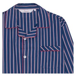 AMBASSADOR Pyjamas Rome Stribet Bl | Rd