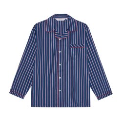 AMBASSADOR Pyjamas Rome Stribet Bl | Rd