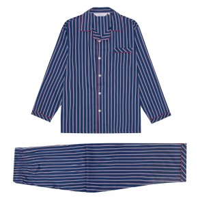AMBASSADOR Pyjamas Rome Stribet Bl | Rd