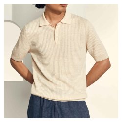 GRAN SASSO Polo Hr | Bomuld Creme