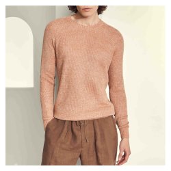 GRAN SASSO Strik Hr | Bomuld Fersken