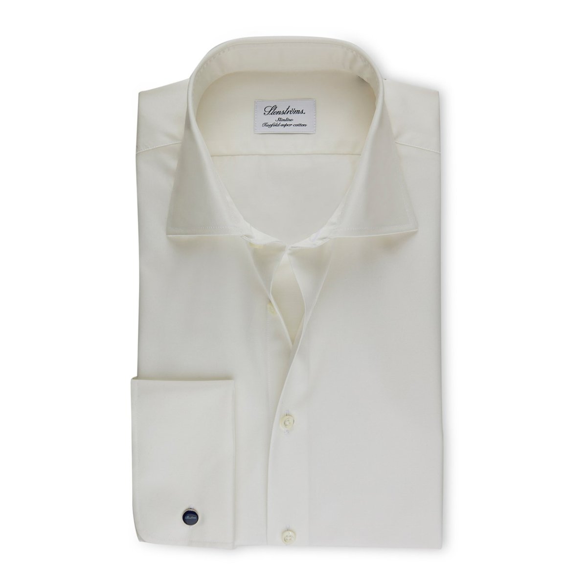 fjerkræ Udråbstegn Hals STENSTRÖM´S Skjorte Dobbelt manchet New Slimline Off-White | 723771-1467-200