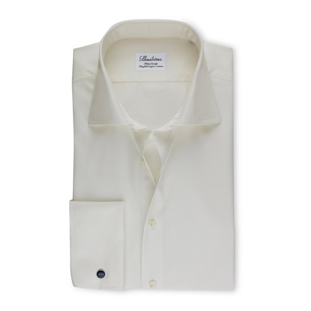 STENSTRMS Skjorte Fitted Dobbelt Manchet Off-White 