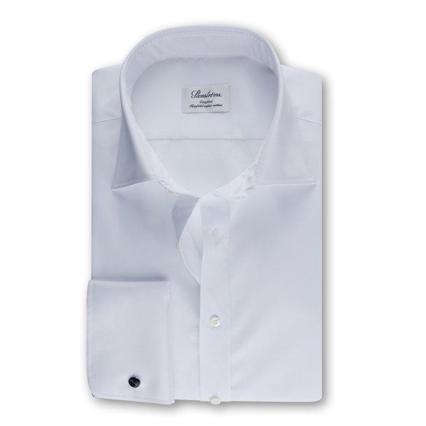 STENSTRMS Skjorte Slim Dobbelt Manchet Hvid