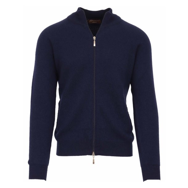 DORIANI Cardigan Cashmere Royal Blue XL / 54
