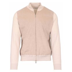 GRAN SASSO Cardigan Fresh Cotton | Alcantara Beige