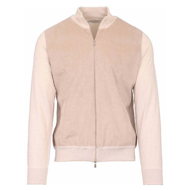 GRAN SASSO Cardigan Fresh Cotton | Alcantara Beige 54 / XL