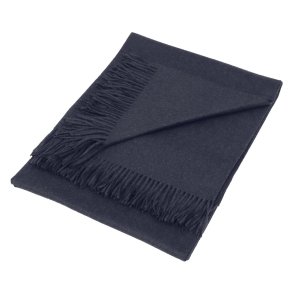 PIACENZA Plaid Cashmere Indigo Melange