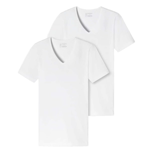 SCHIESSER  T-Shirt 2-Pack Hvid