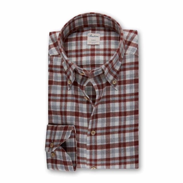STENSTRM'S Skjorte Fitted Flannel Ternet
